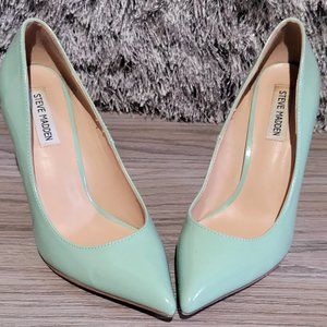 Steve Madden Mint Green Patent Heel Sz 7.5M